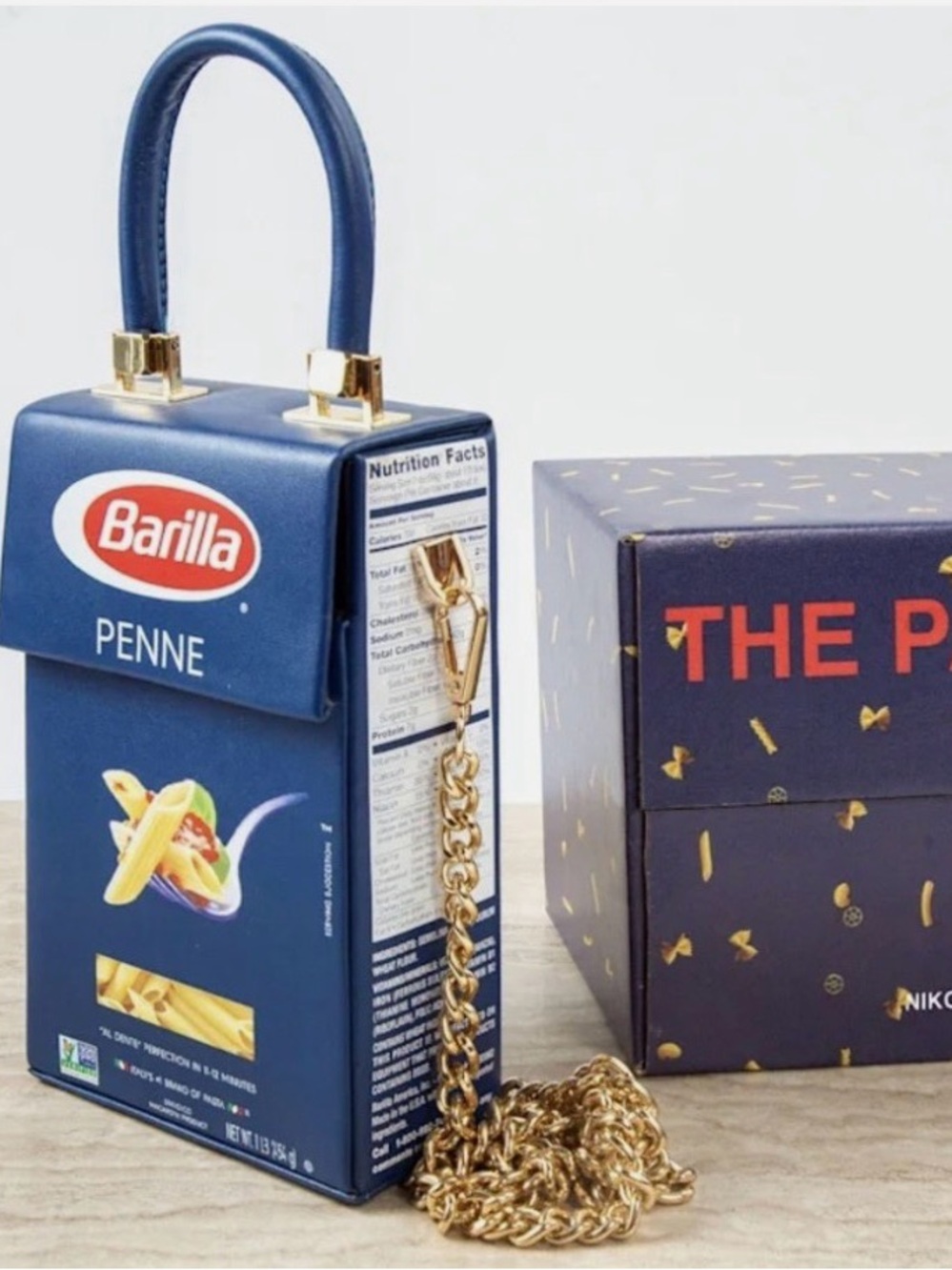 Nik Bentel first edition Barilla pasta bag 1 of 100 Leather purse Rare with box